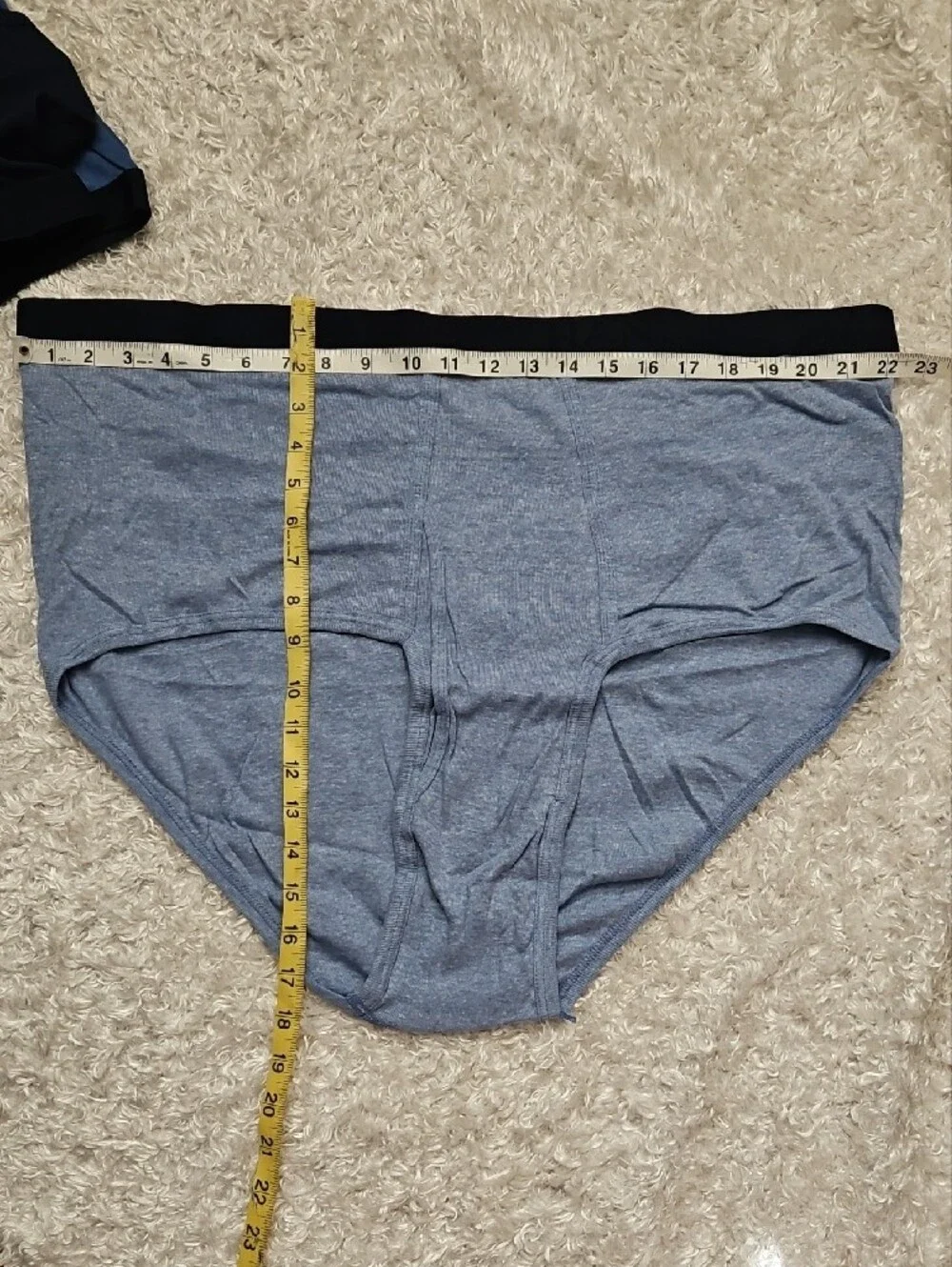 Hanes Men’s 6-Pack Big Man Tagless Cotton Briefs - Blue & Gray 4X